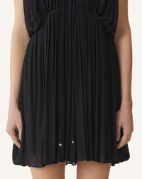 Boétie - mini robe drapée - Noir