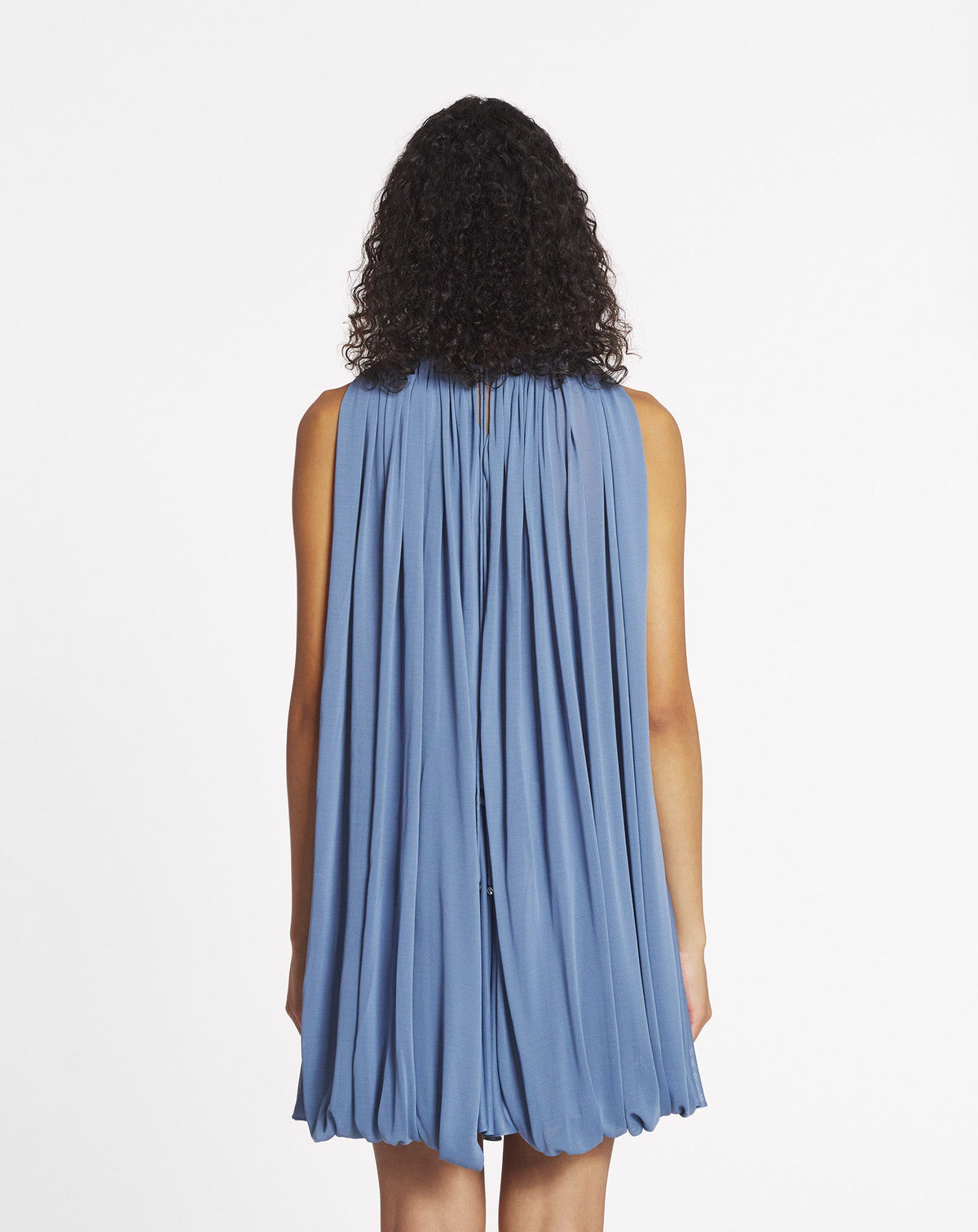 Boétie - mini robe drapée - Bleu fume clair