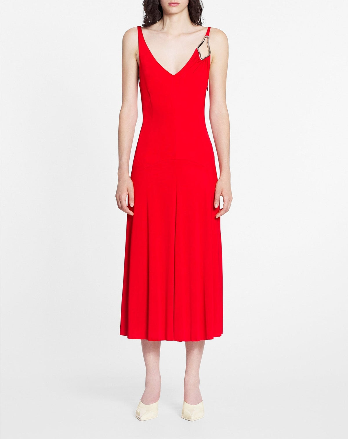 Sleeveless midi dress - Flamme