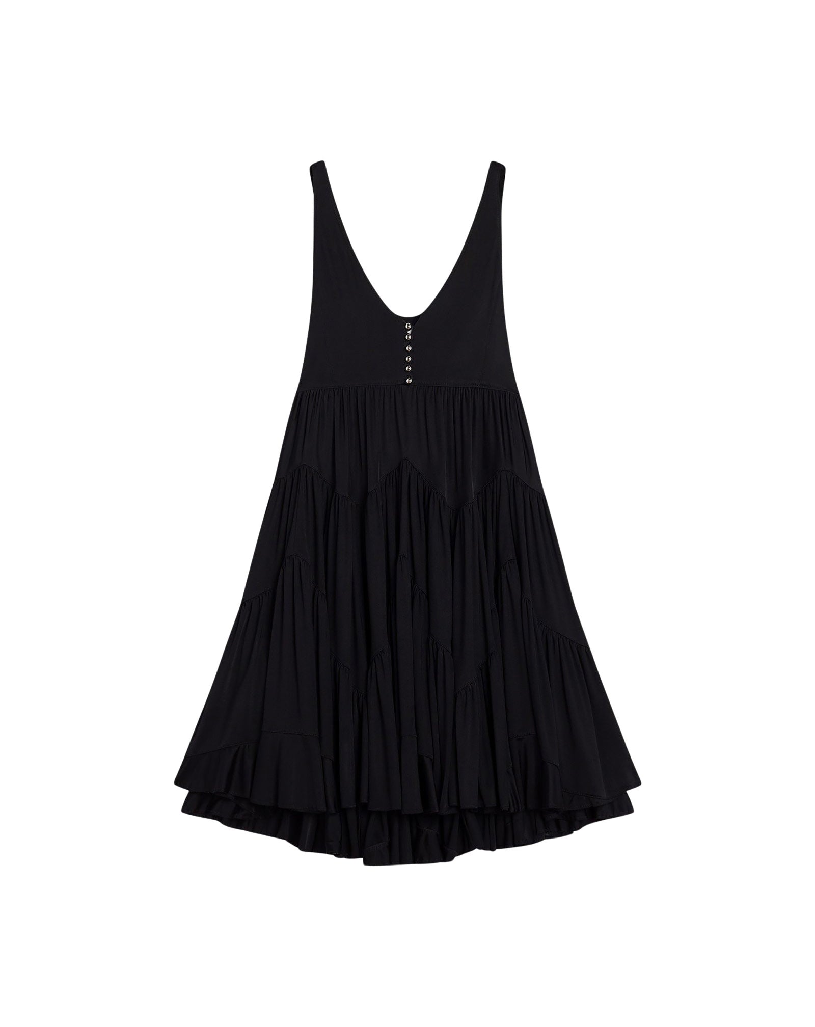 Robe courte sans manches - Noir