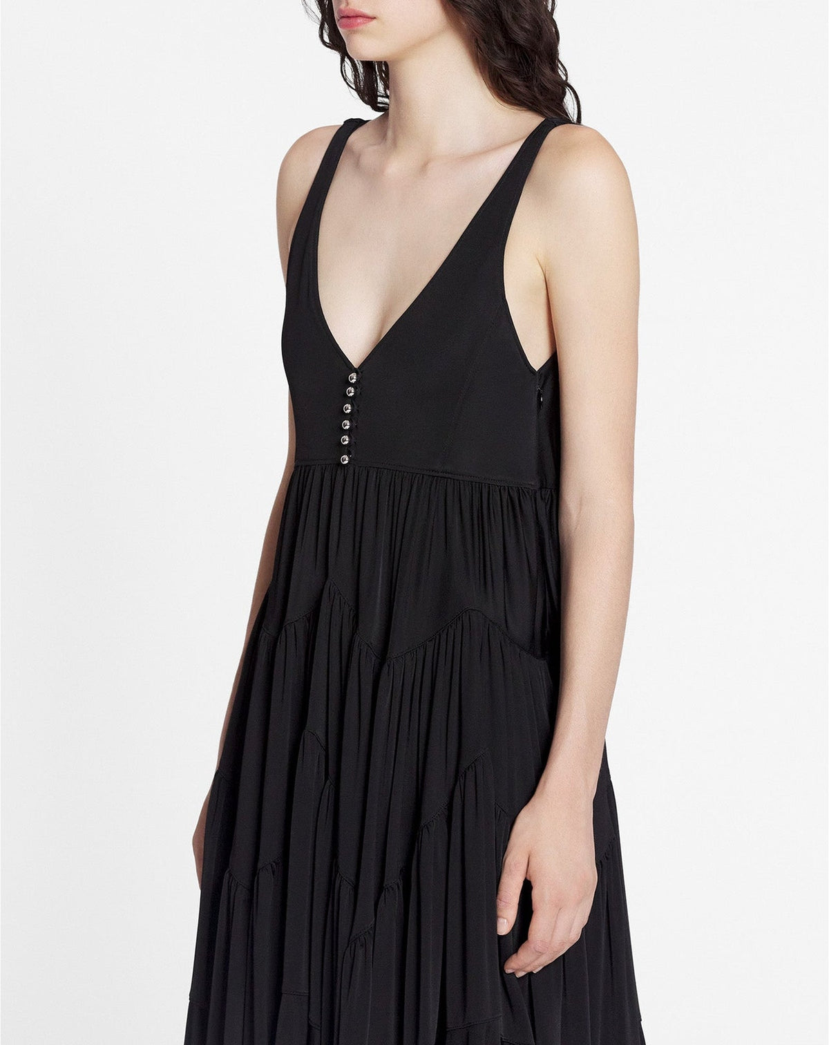 Robe courte sans manches - Noir