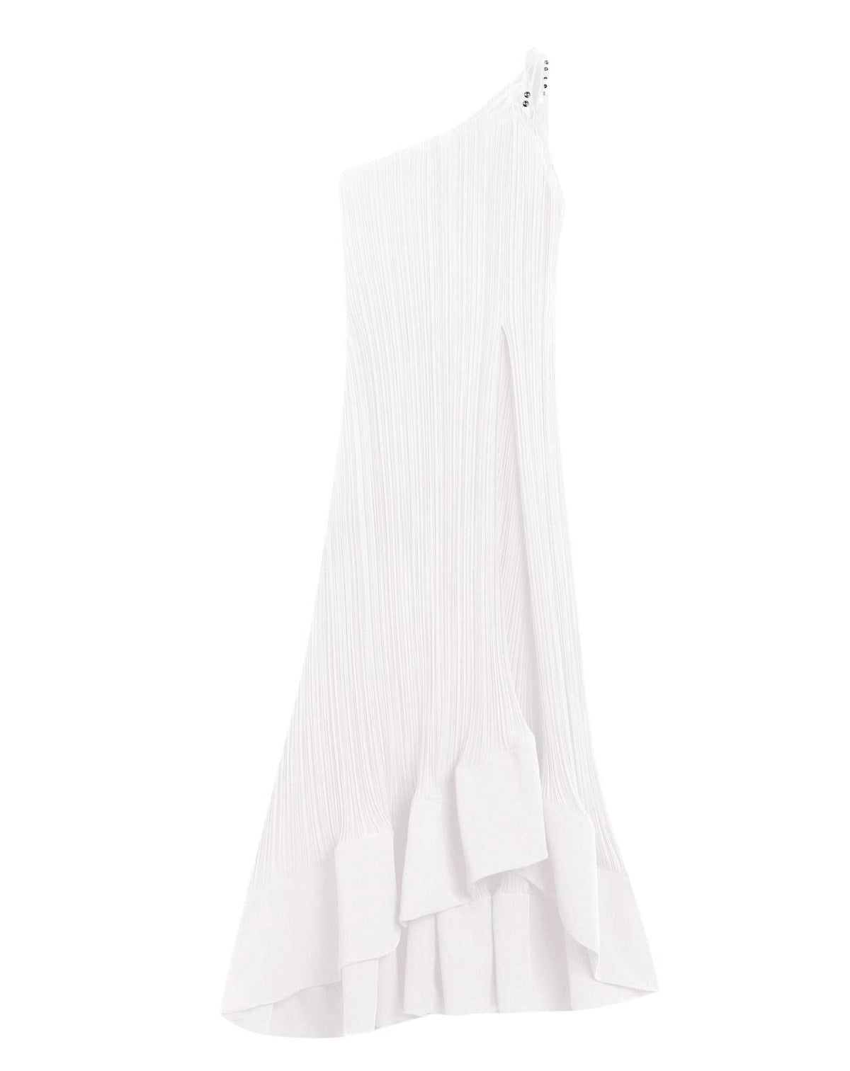 Robe asymétrique - Blanc Casse