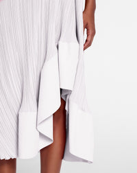 Strap pleated long dress - Blanc casse