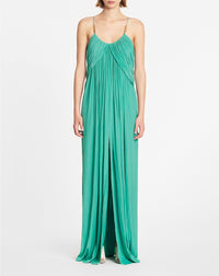 Cross back strap long dress - Jade