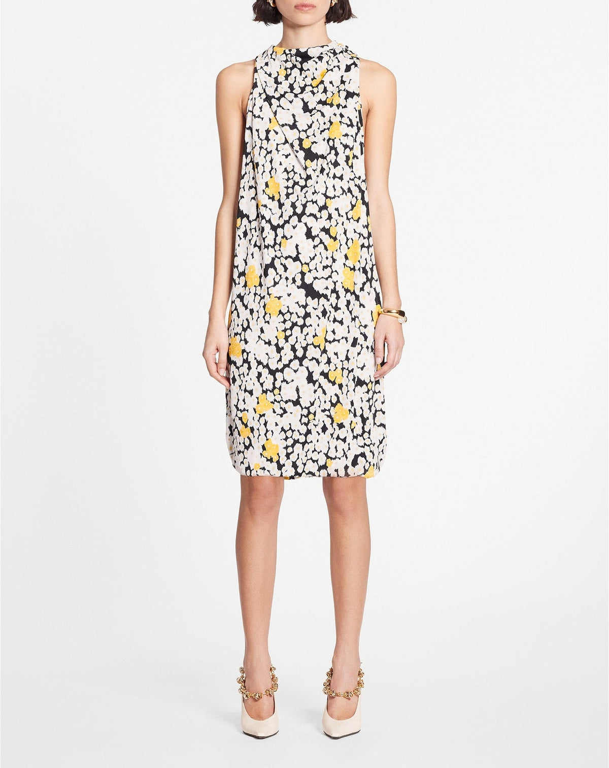Robe courte sans manches - Noir
