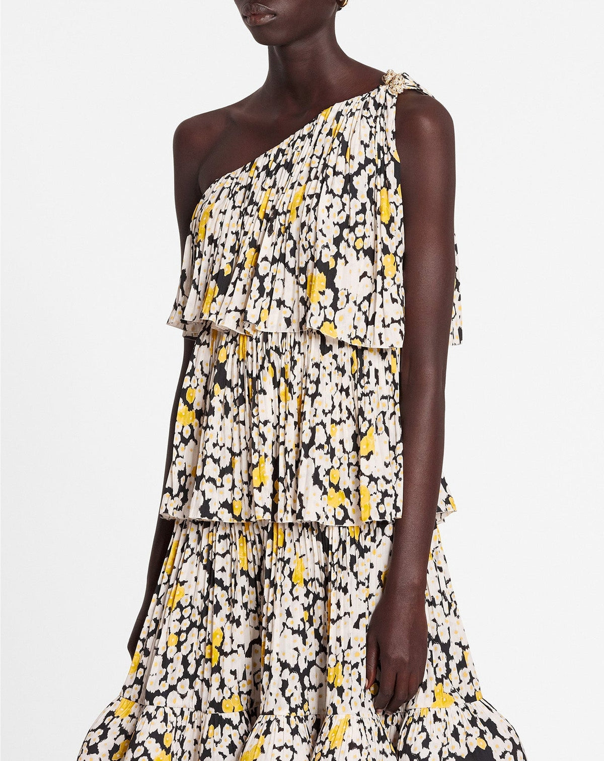 Robe courte asymétrique - Noir