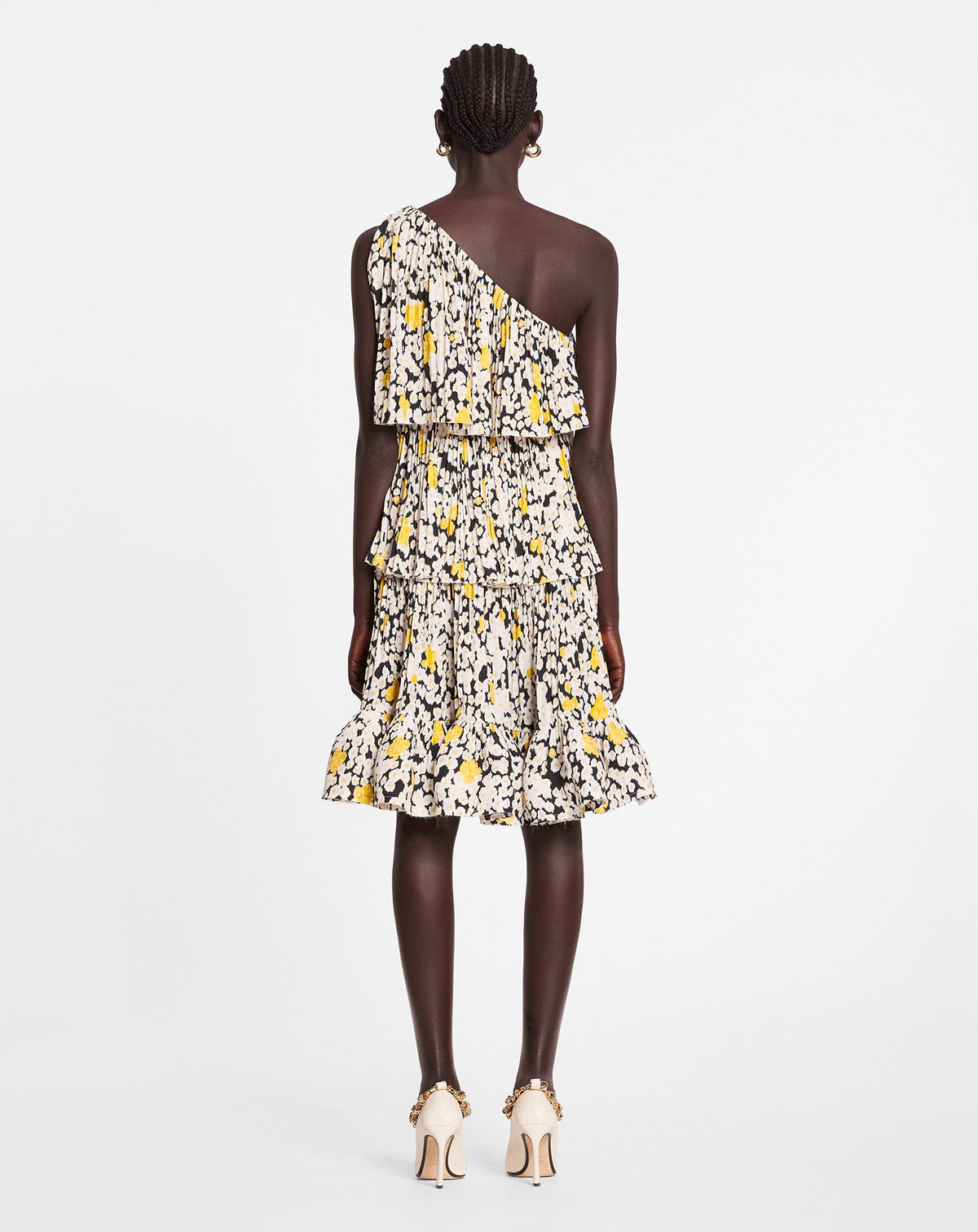Robe courte asymétrique - Noir