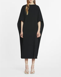 Antinea - robe cape bijou - Noir