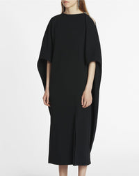 Antinea - robe cape bijou - Noir
