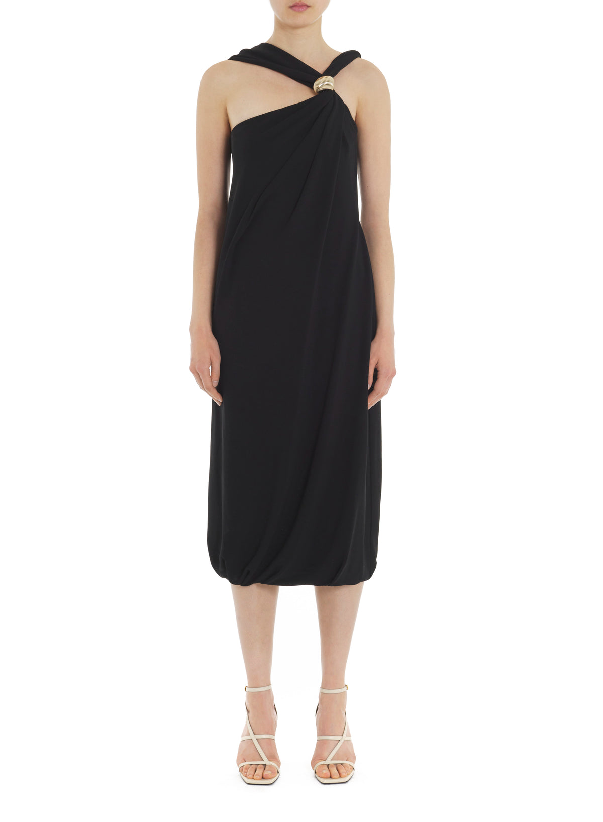 Arpège - robe à noeud bague - Noir