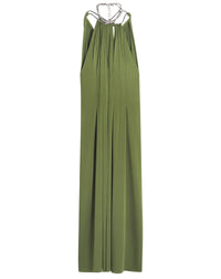 Robe longue collier en tissu - Lichen