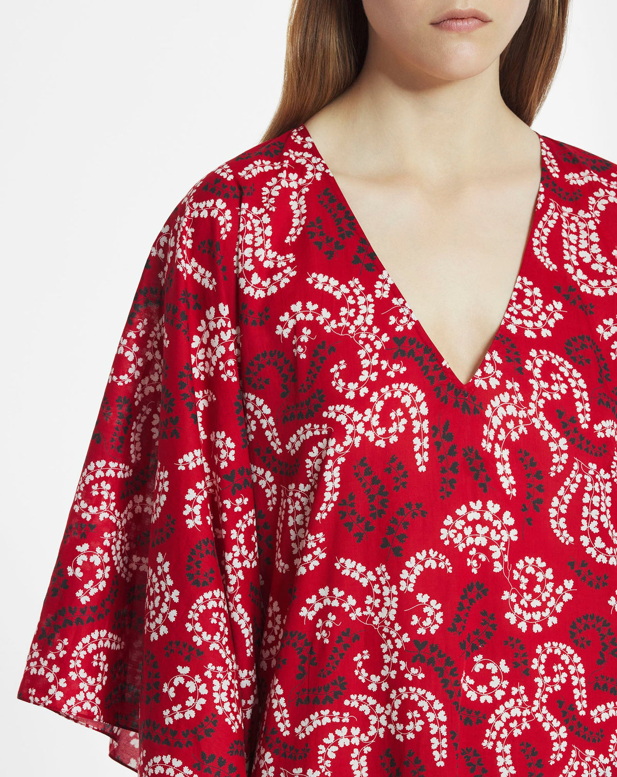 Robe caftan - Carmin