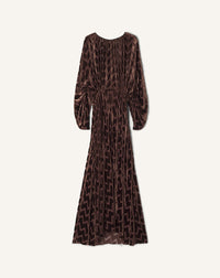 Robe midi cintrée - Mocca