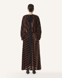 Robe midi cintrée - Mocca
