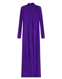 Aede - robe longue en jacquard - Anemone