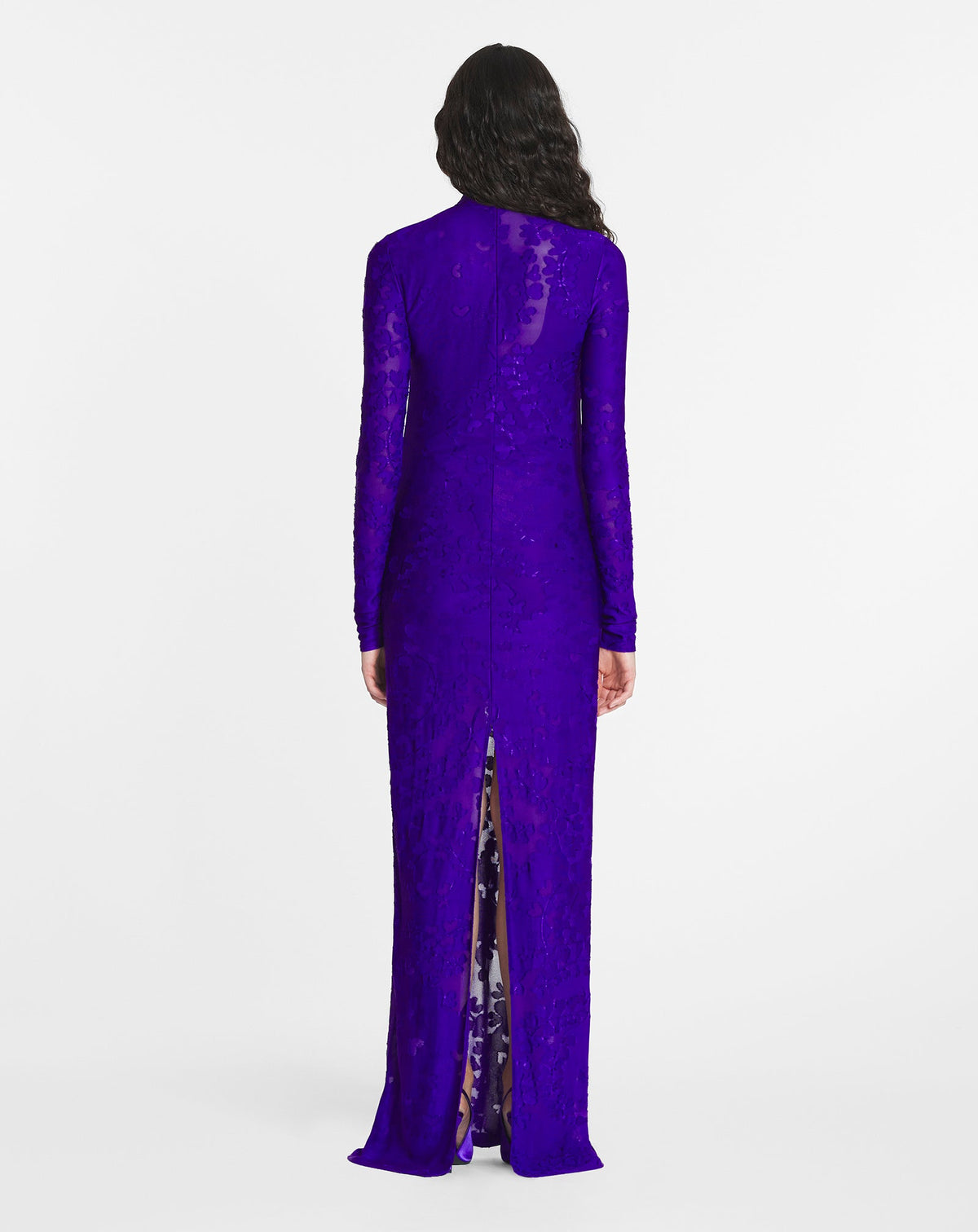 Aede - robe longue en jacquard - Anemone