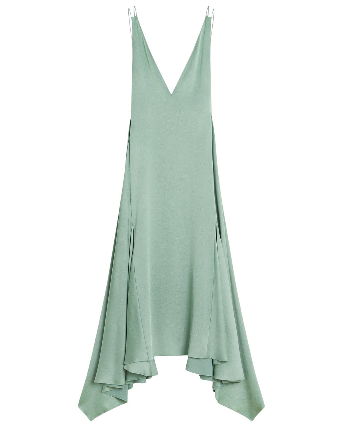 Robe midi à quilles - Vert de gris