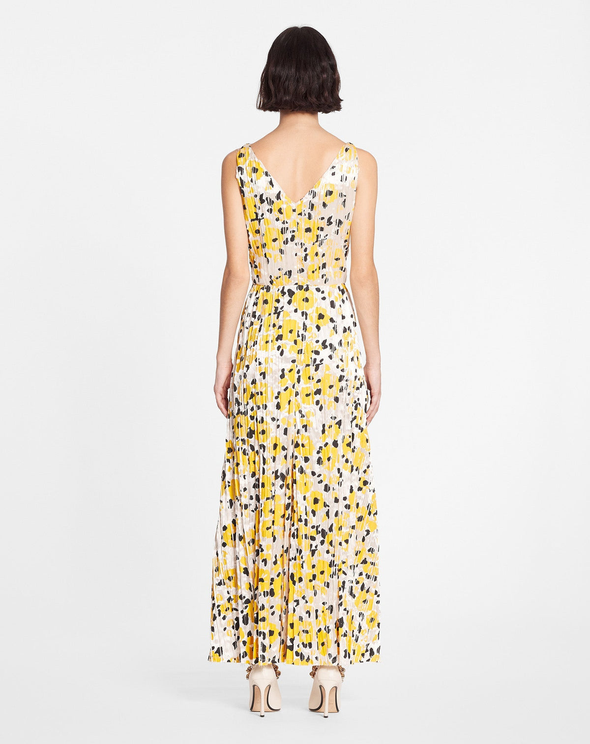 Robe sans manches - Ecru & Noir