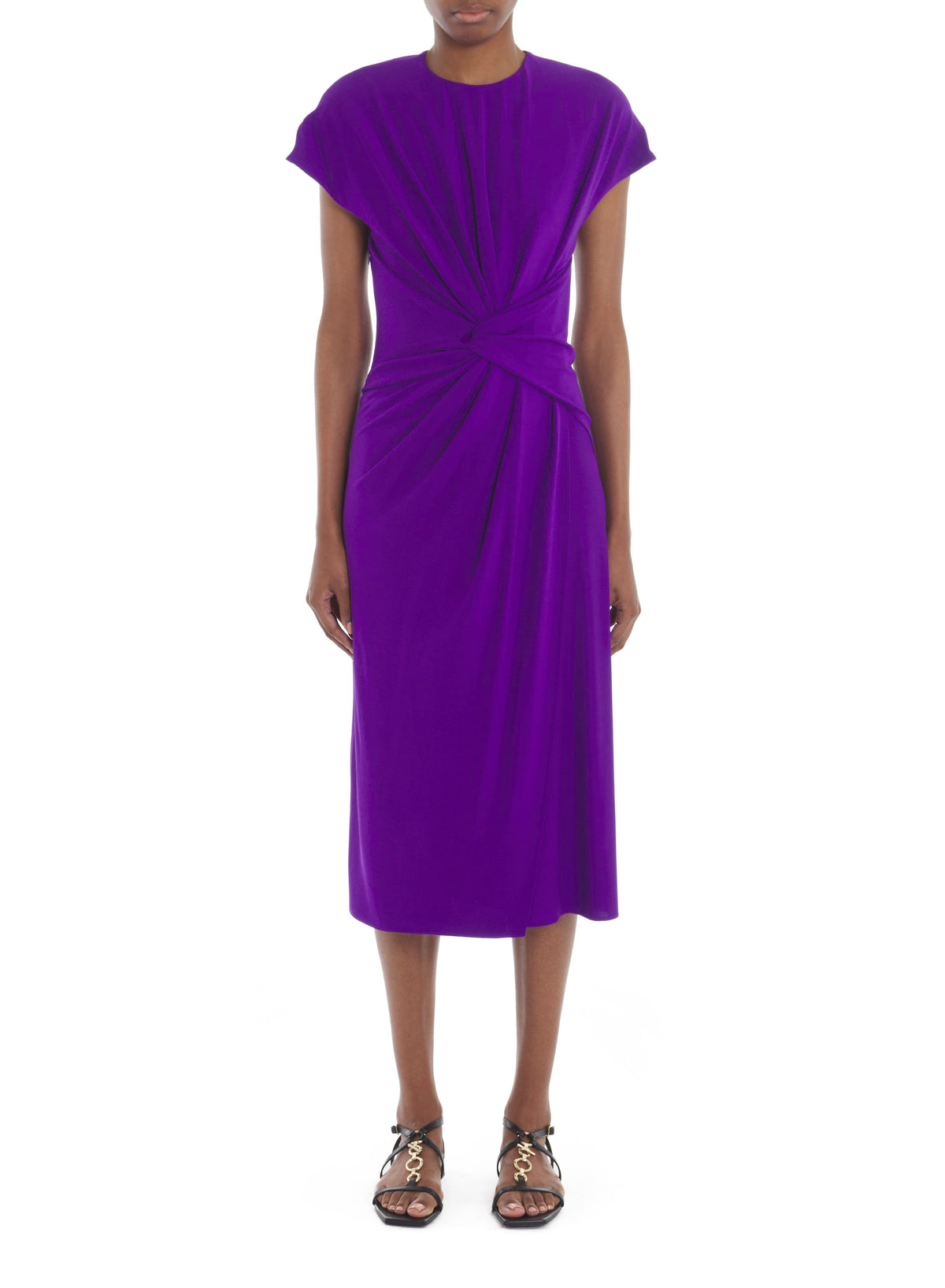 ZZNO STOCK ANEMONE ROBE MIDI À NOEUD