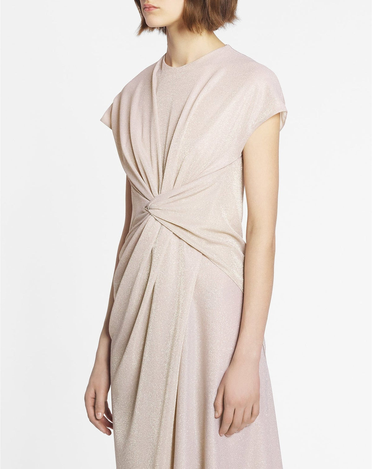 Robe longue à détail noué - Sable
