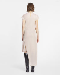 Robe longue à détail noué - Sable