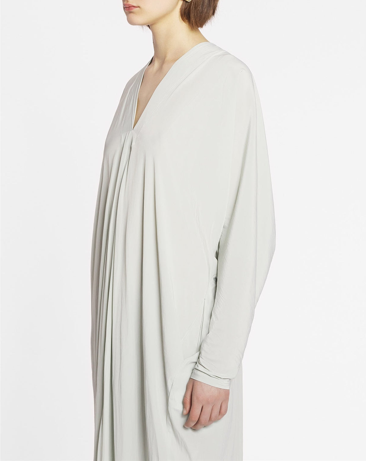 Robe caftan en tissu - Sauge