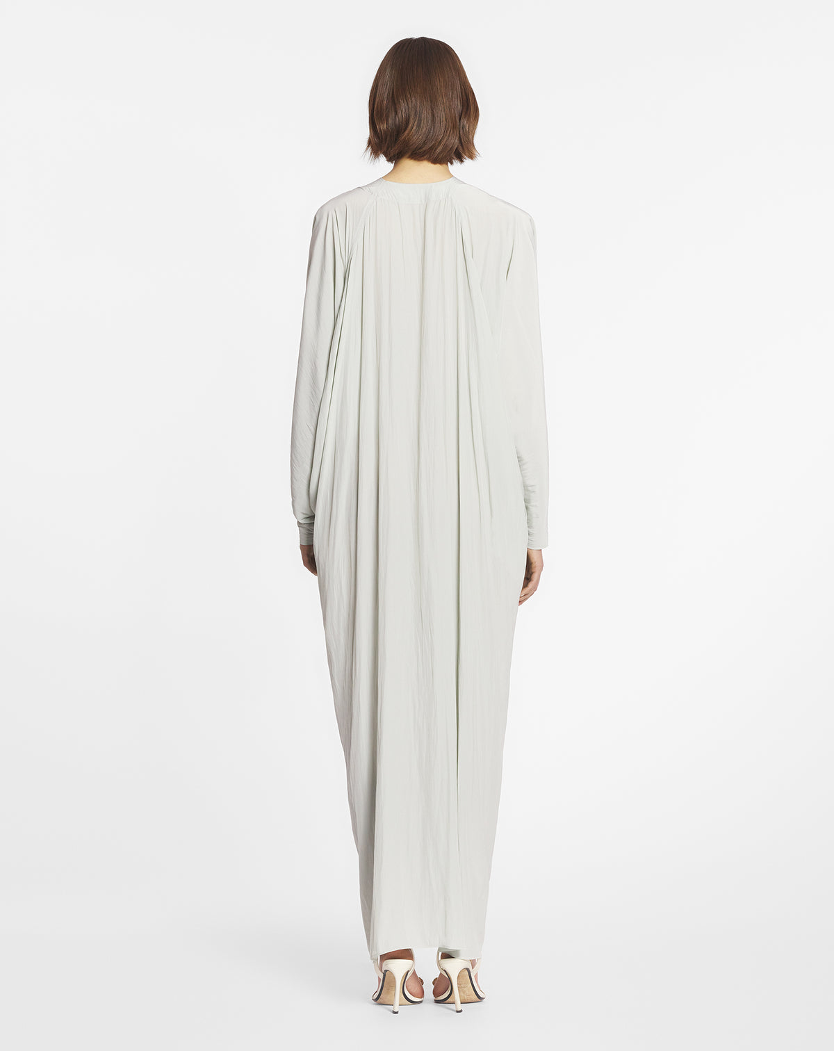 Robe caftan en tissu - Sauge