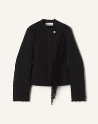 Veste sans col - Noir