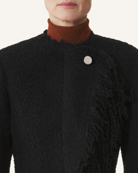 Veste sans col - Noir