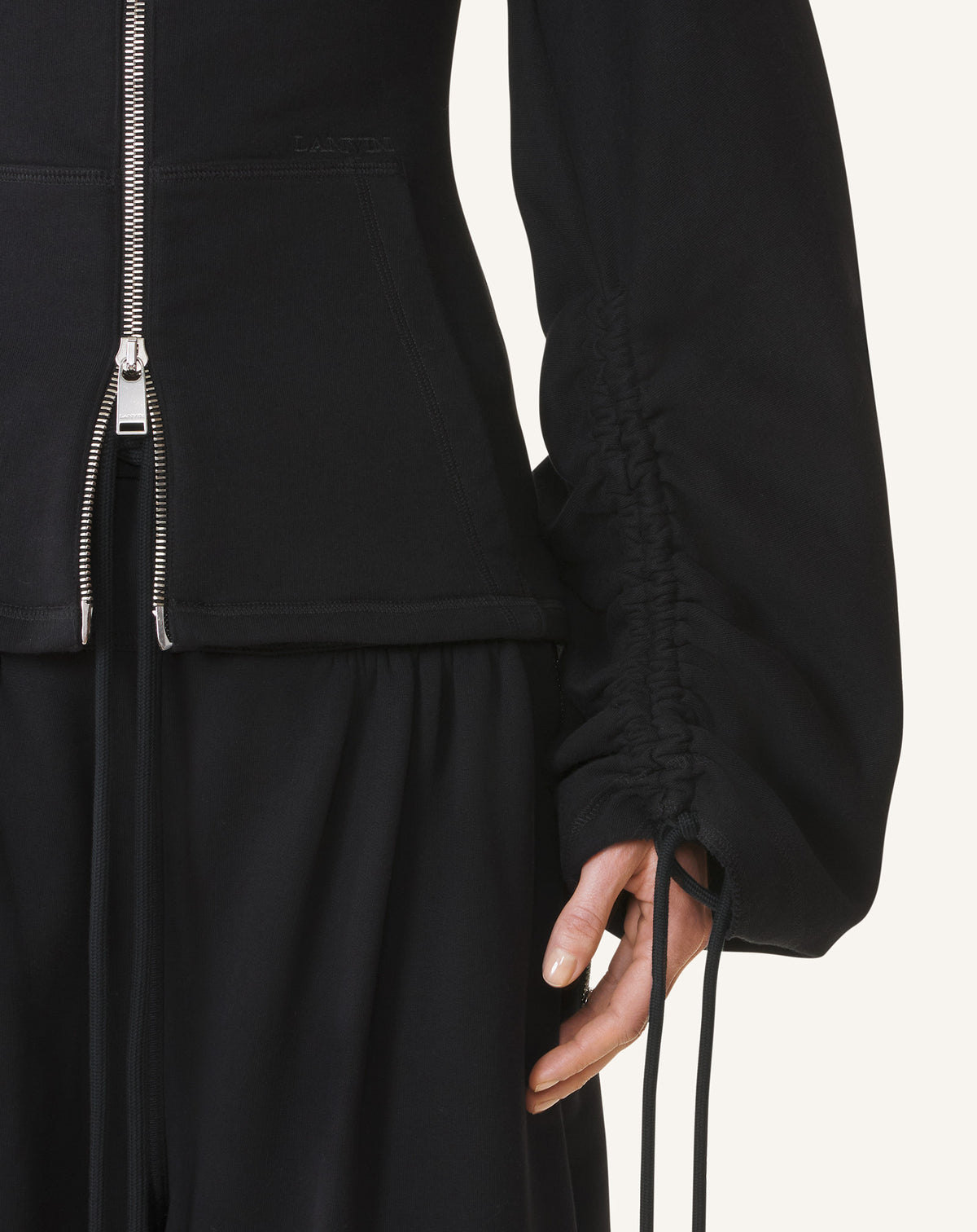 Veste zippée cintrée - Noir