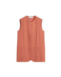 Veste sans manches en laine mélangée - Jaspe