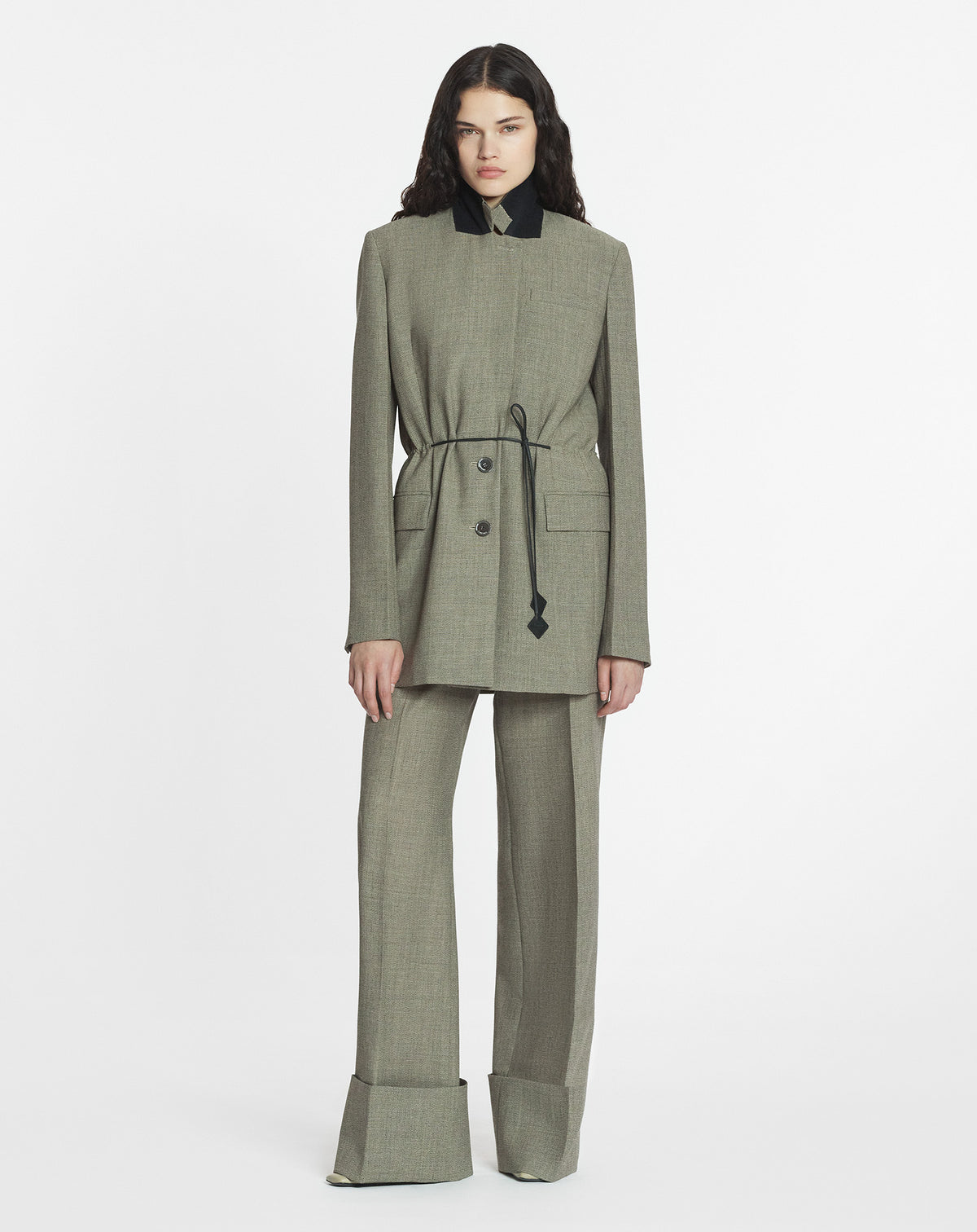 ZZNO STOCK LIN VESTE DÉCONSTRUITE EN MOULINÉ