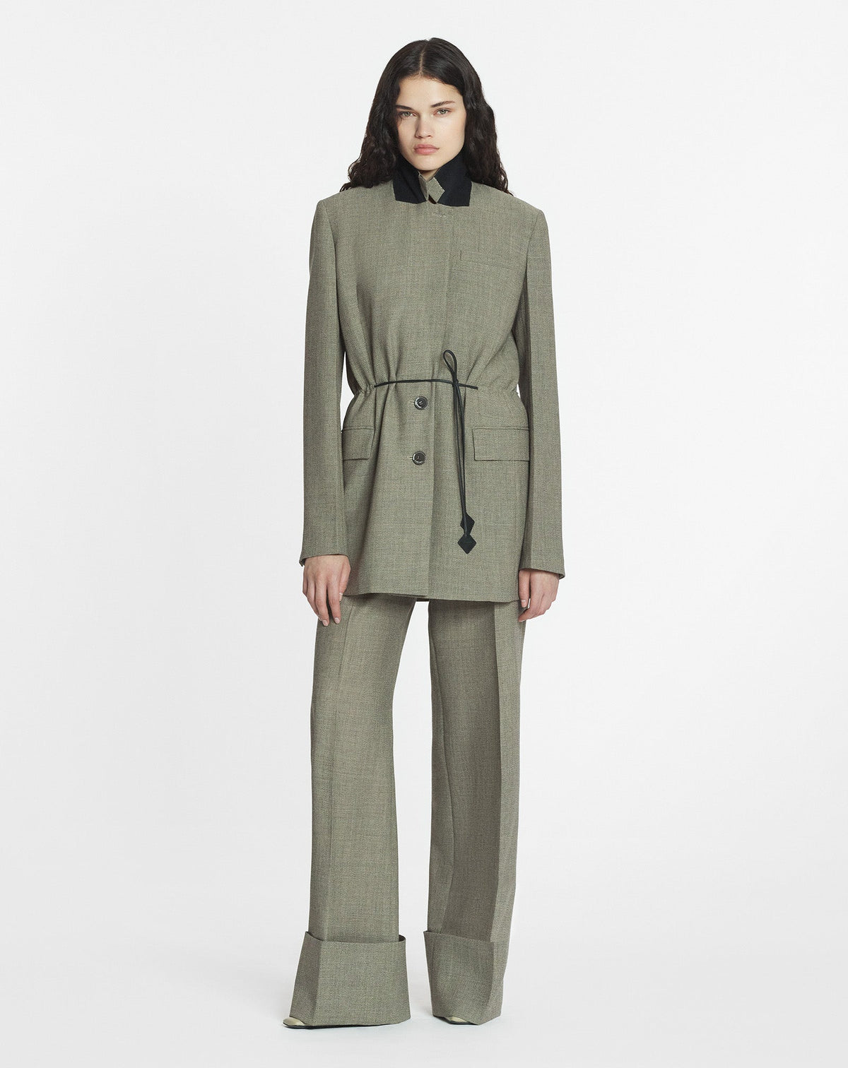 Veste déconstruite en mouliné - Lin
