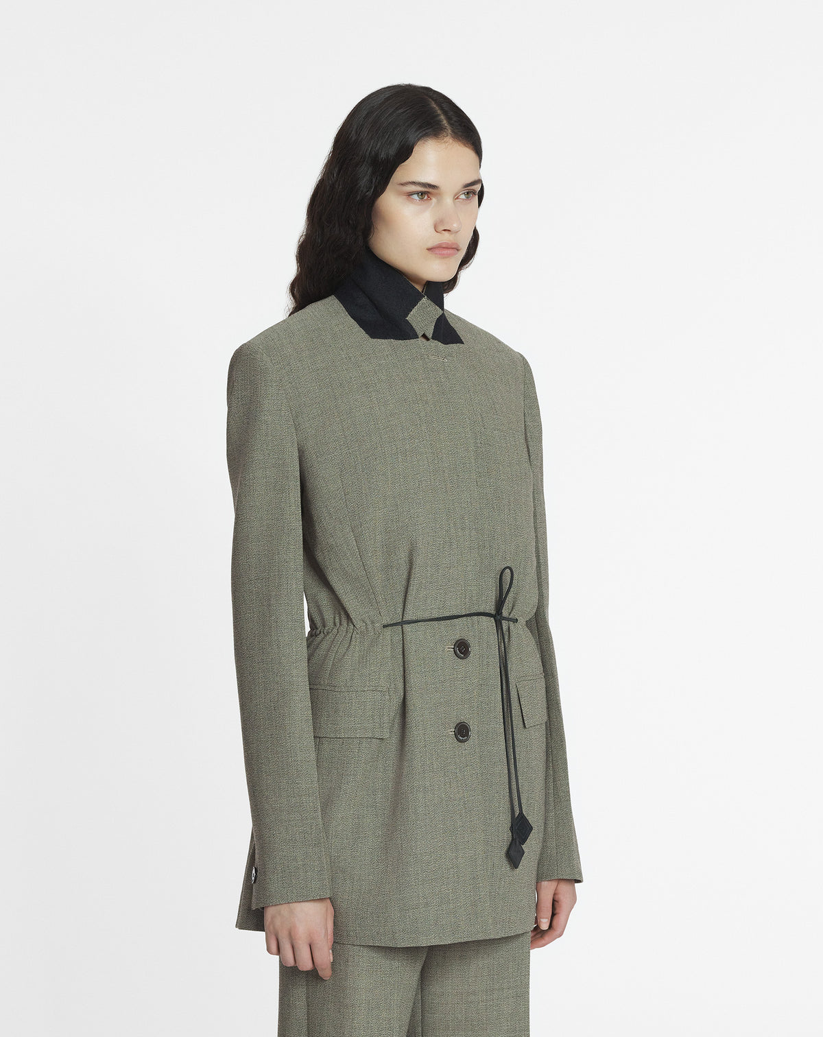 ZZNO STOCK LIN VESTE DÉCONSTRUITE EN MOULINÉ