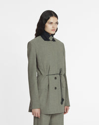 Veste déconstruite en mouliné - Lin