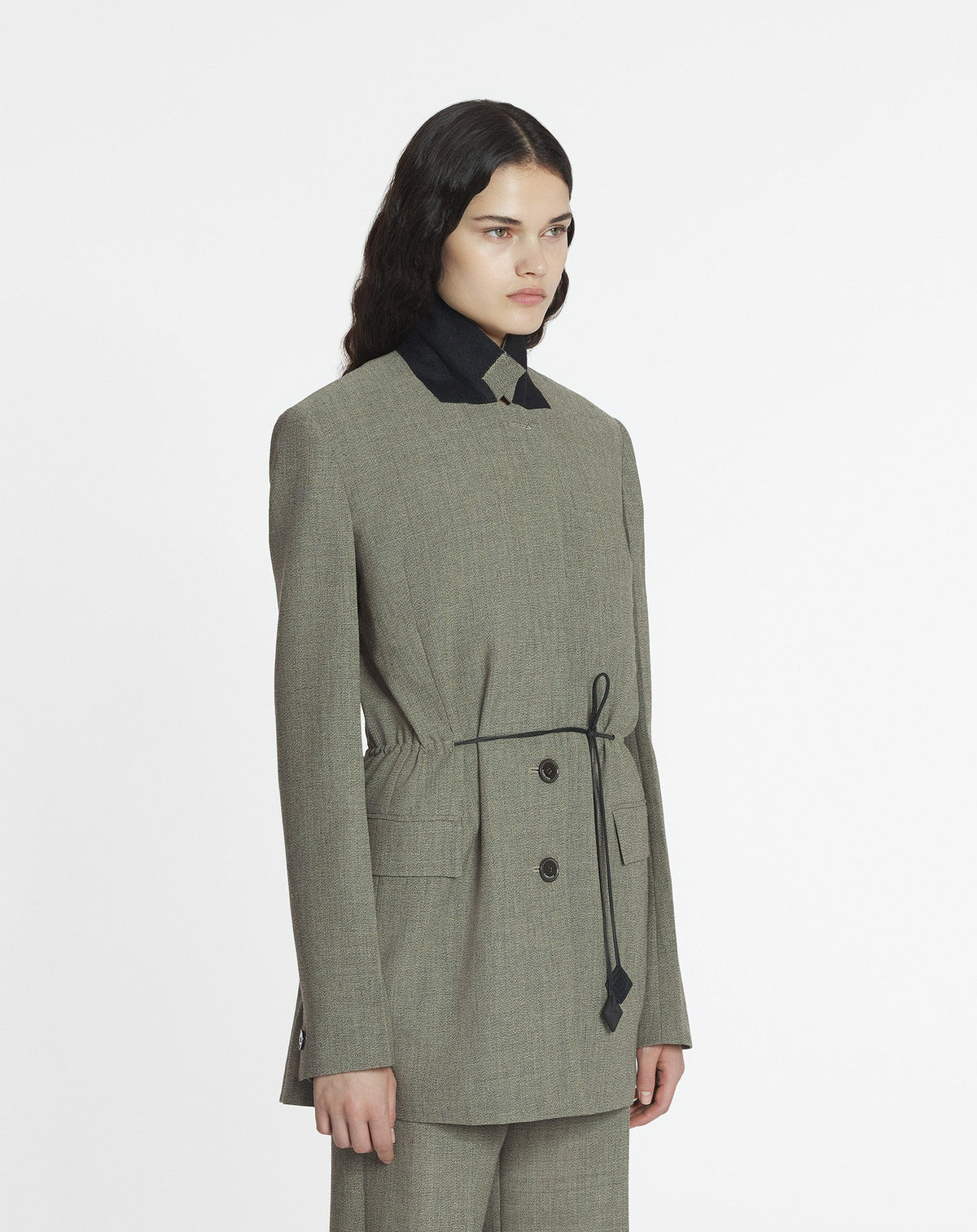 Veste déconstruite en mouliné - Lin