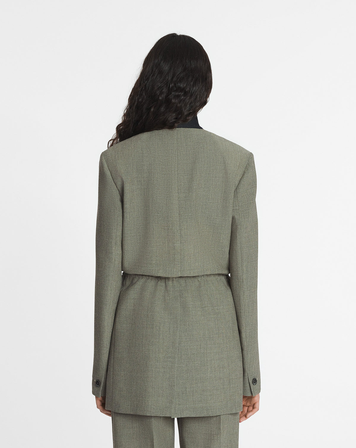 ZZNO STOCK LIN VESTE DÉCONSTRUITE EN MOULINÉ