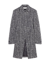 Veste longue cintrée - Noir & Blanc