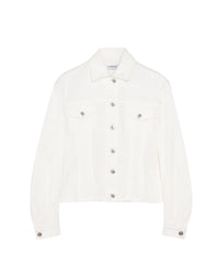 Veste denim ajustée - Blanc Optique