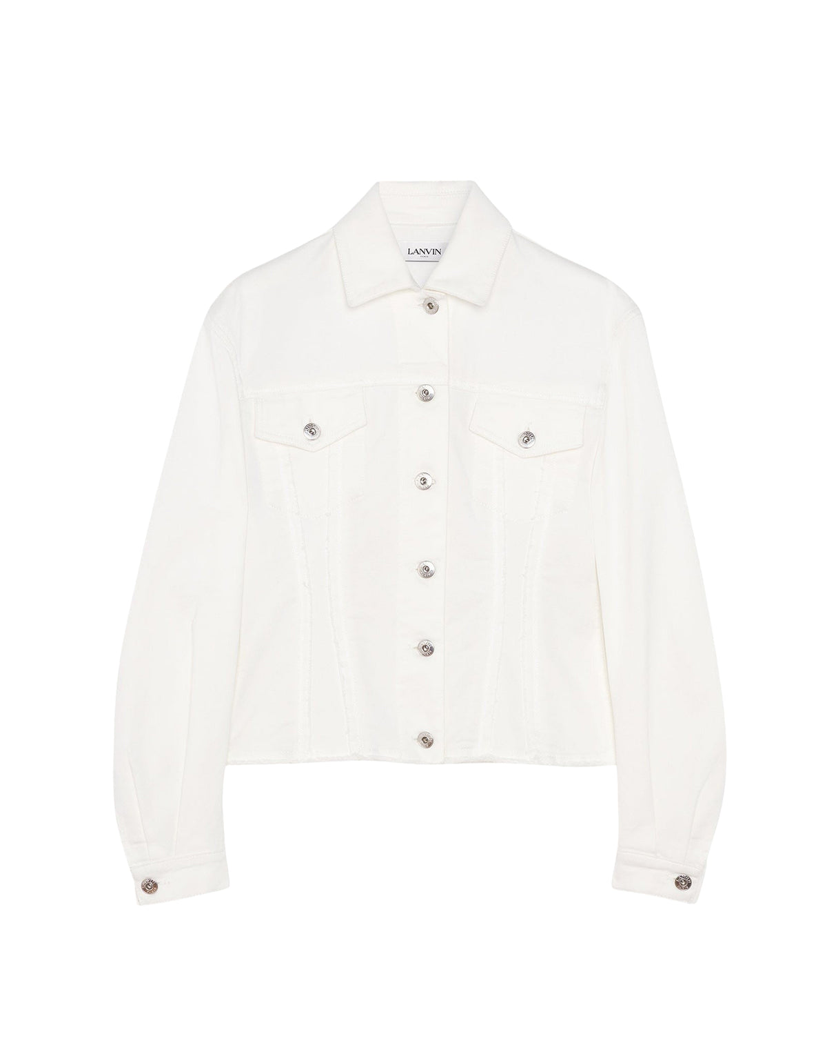 Veste denim ajustée - Blanc Optique