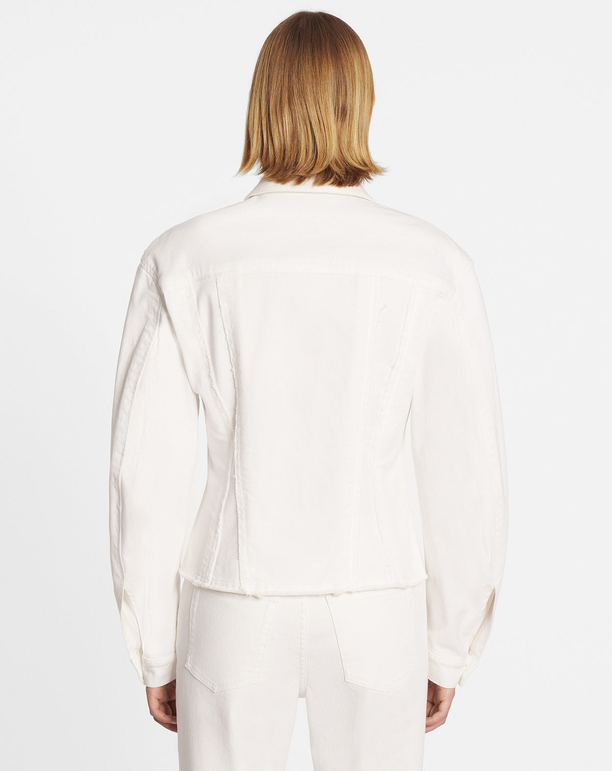 Veste denim ajustée - Blanc Optique