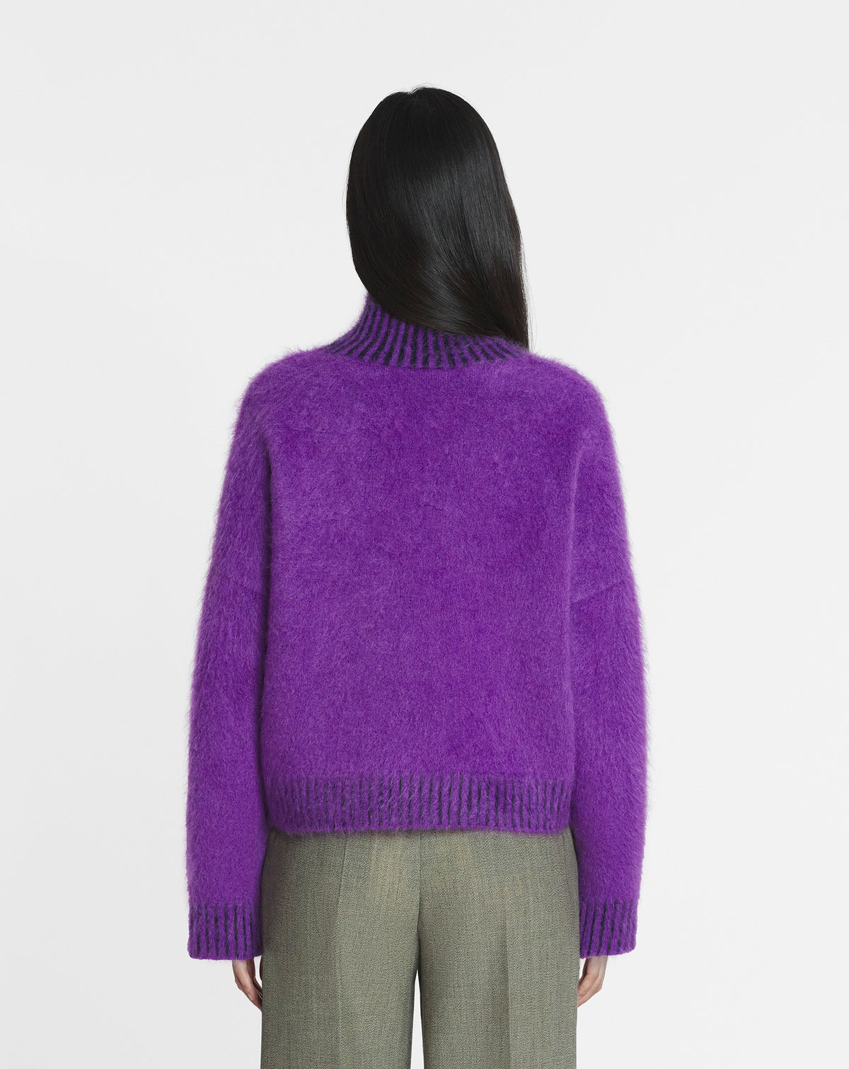 ZZNO STOCK ANEMONE PULL BRODÉ COL MONTANT