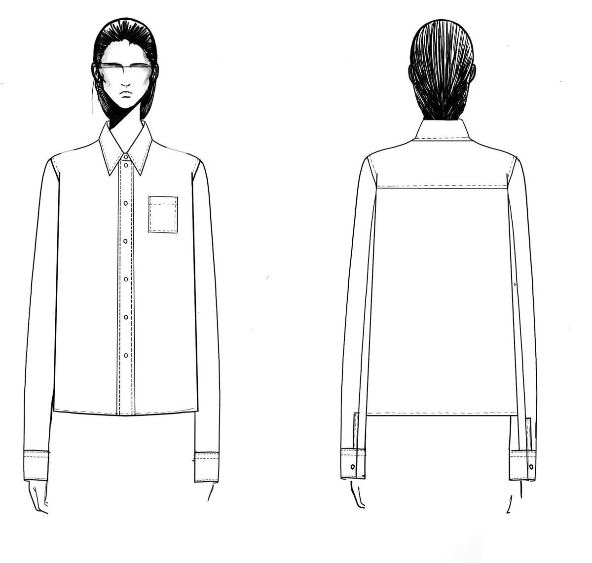 ZNO PICS // Chemise classique - Blanc optique