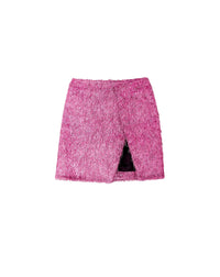 Jupe courte fendue - Rose