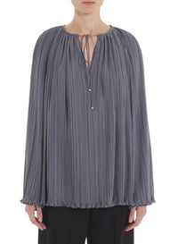 Blouse plissée - Acier