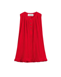ZZNO STOCK FLAMME SLEEVELESS PLEATED TOP
