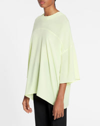 Blouse à manches courtes en soie - Citron