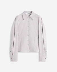 Chemise cintrée détail bijou - Vison