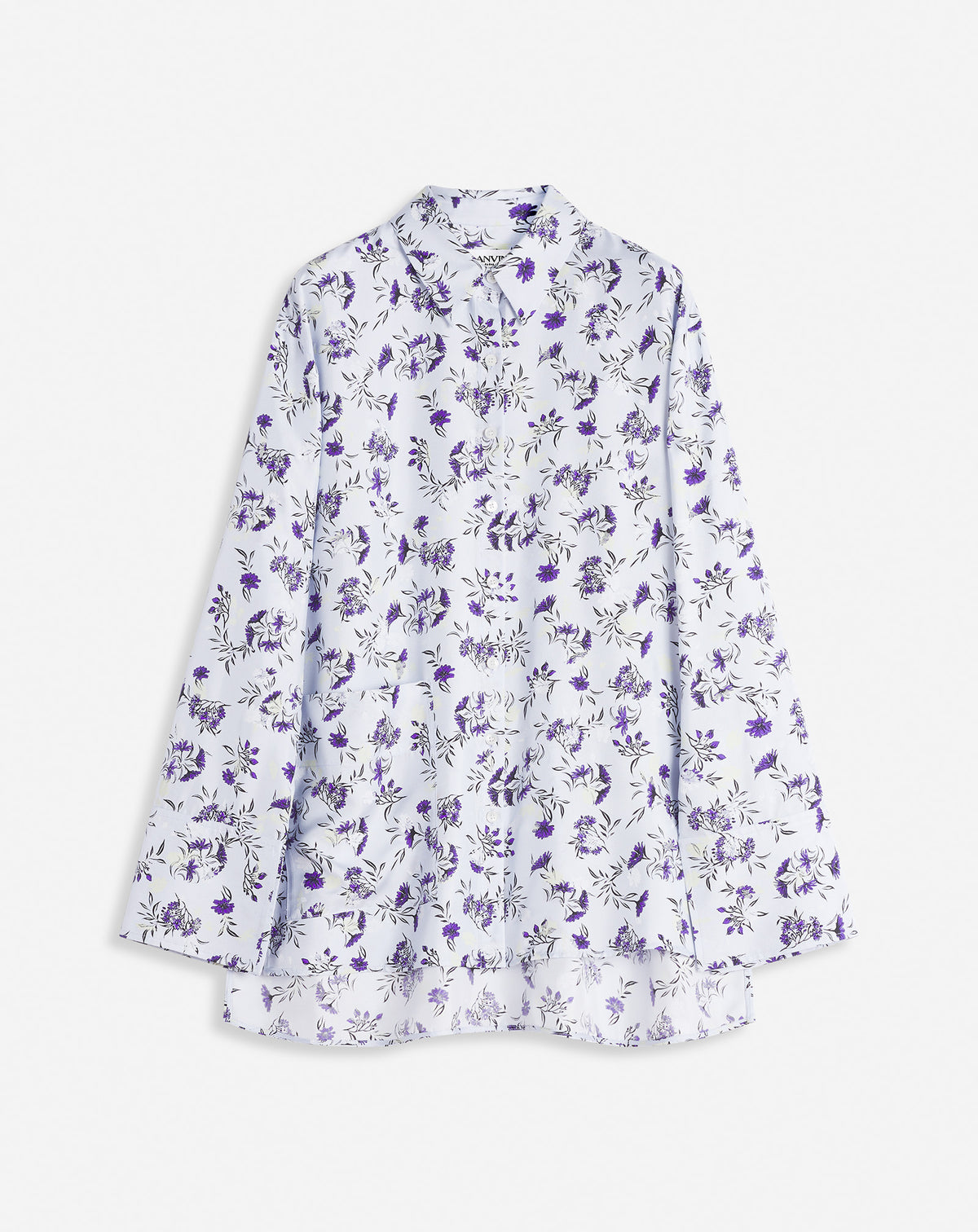 ZZNO STOCK CHAMBRAY CHEMISE AMPLE IMPRIMÉE