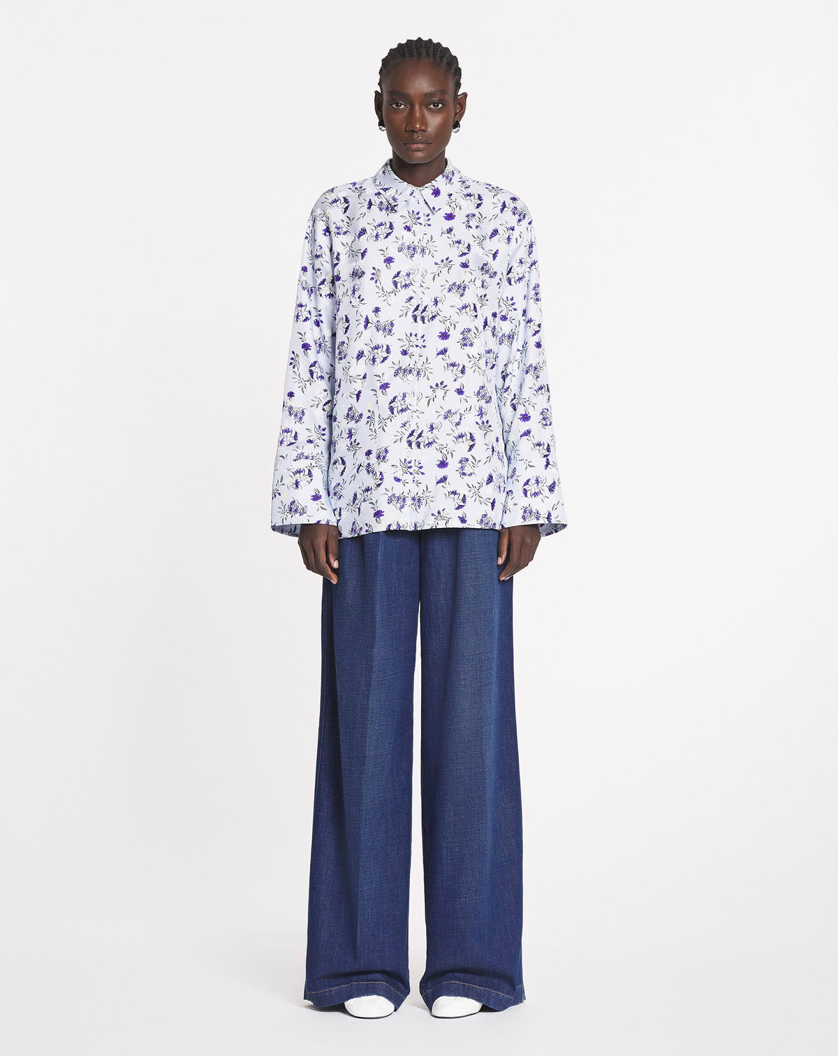 Chemise ample imprimée - Chambray